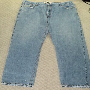 Vintage Y2K Levi's 505 Unisex 44x32 100% Cotton Light Blue Jeans
